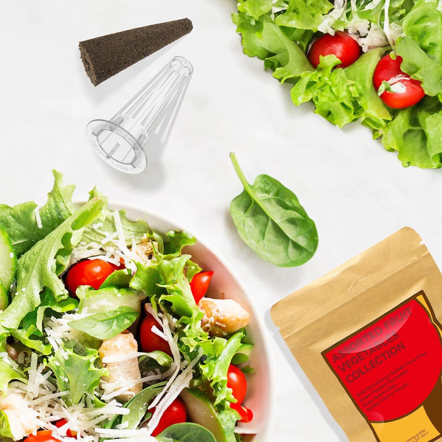 inbloom Fruit Seed Pod Kits for AeroGarden, Ahopegarden Hydroponics Garden, 12-Pods, 350+ Seeds Included Wild Strawberry, Radish, Dwarf Pea, Green Pepper, Cucumber, Ruby Queen Beet, Golden Tomato