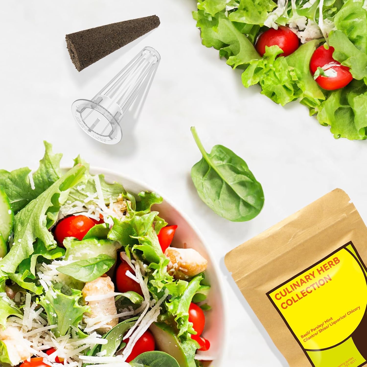 inbloom Herb Seed Pod Kits for AeroGarden, Ahopegarden IDOO Hydroponics Growing System Garden Indoor, 12-Pods, 350+ Seeds Included Basil, Parsley, Mint, Cilantro, Shiso, Liquorice, Chicory