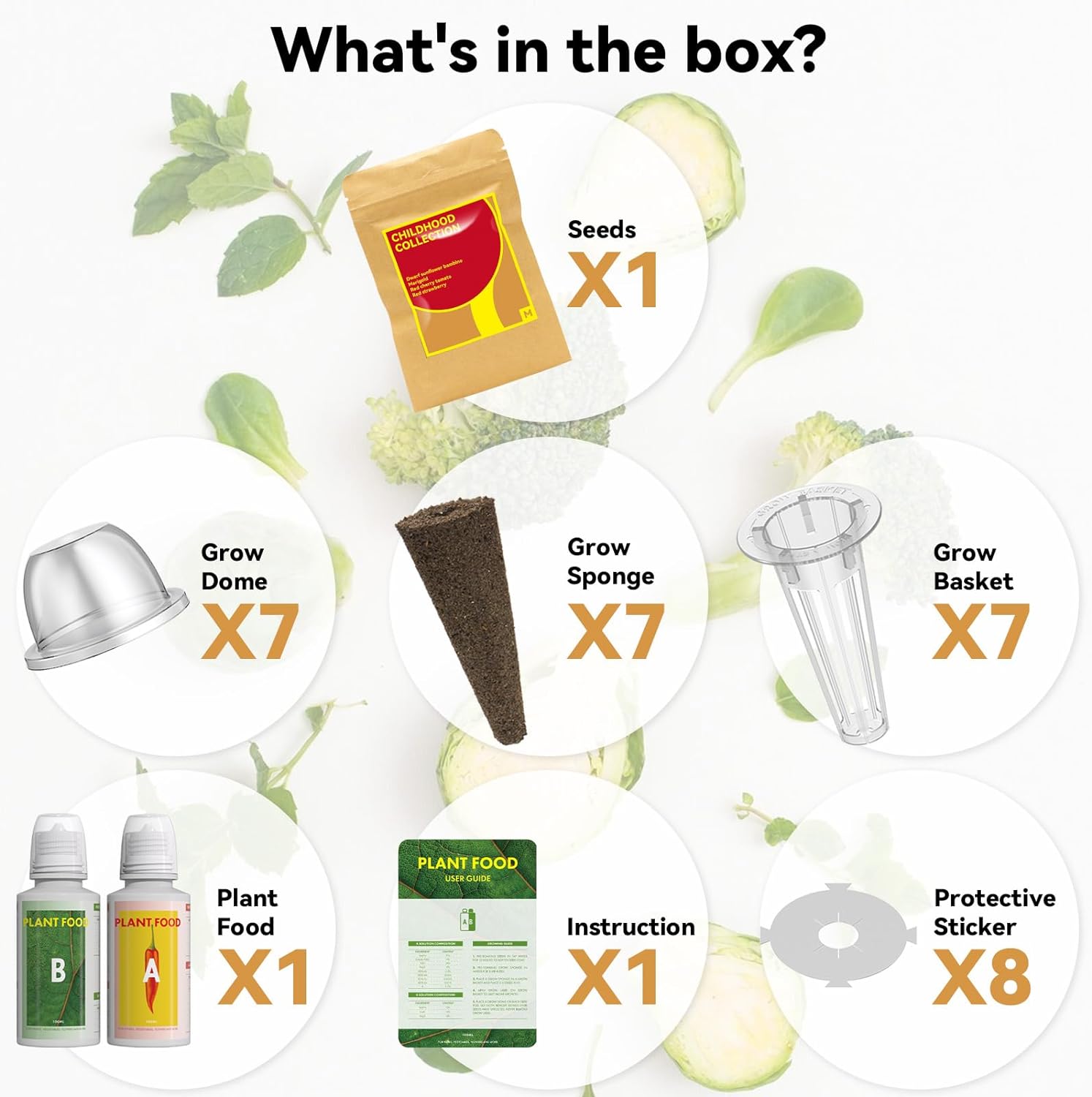 Inbloom 7-Pods Vibrant Wildflower & Fruit Mixd Seed Pod Kit for Hydroponics Growing System