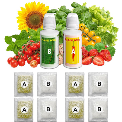 Ibloom Hydroponic Nutrients，Hydroponics Plant Food A&amp;B for Aerogarden