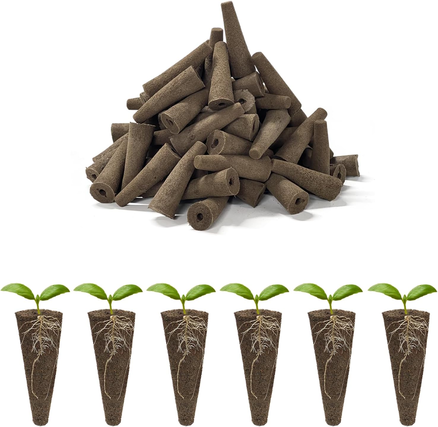 Inbloom Grow Sponges, 50 Pcs Replacement Root Planting Pods